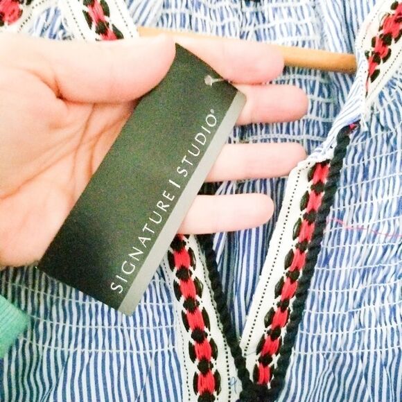 Signature studio dress with embroidery details - Picture 4 of 8